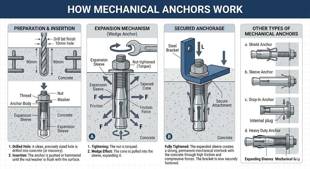 How Mechanical Anchors Work ?